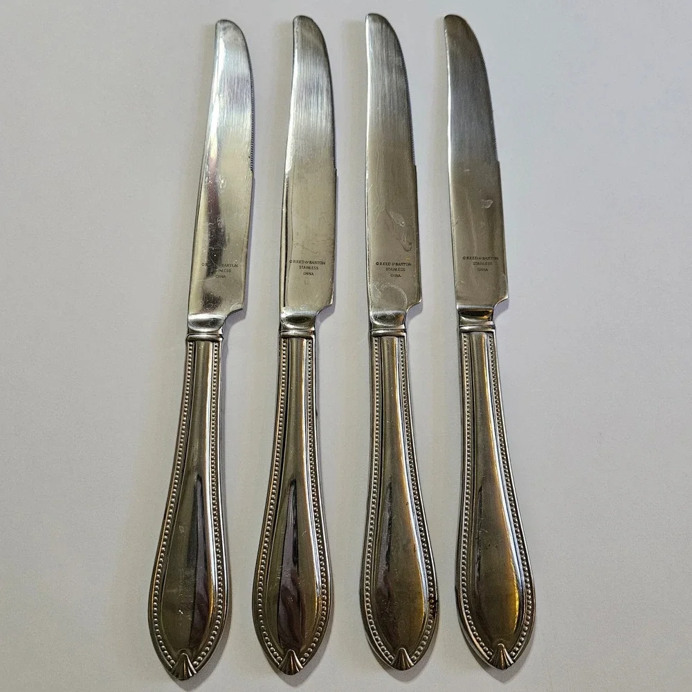 Reed & Barton Whitley Stainless‎ Dinner Knives Set of 4